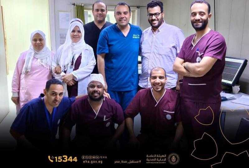 ٧ عمليات ناجحة لعلاج الانسداد المزمن بالشرايين التاجية بمجمع الأقصر الطبي باستخدام تقنية القسطرة التداخلية (CTO)