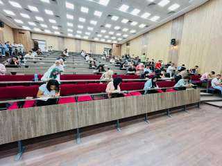 ختام أعمال امتحانات الفصل الدراسي الثاني بجامعة حلوان التكنولوجية الدولية