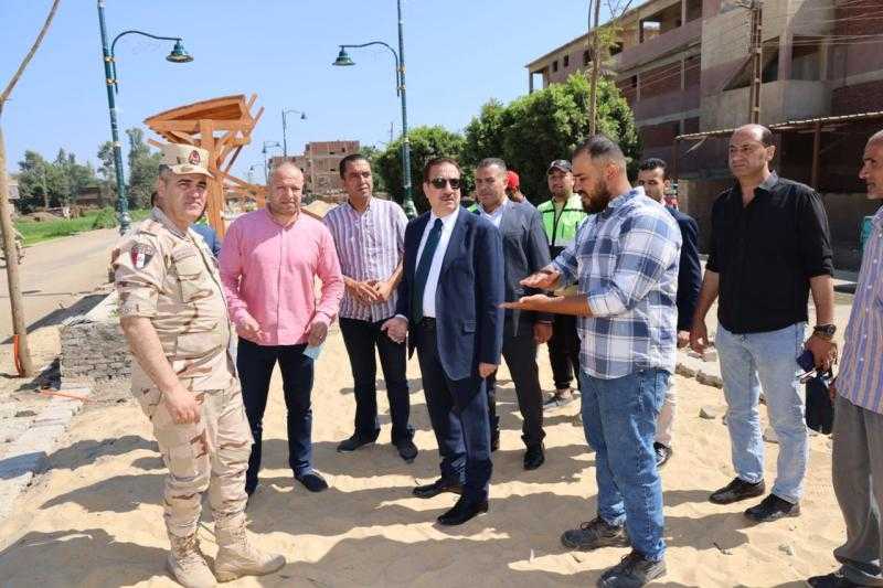 محافظ المنوفية يتفقد أعمال التطوير ونسب الإنجاز بمدخل شبين الكوم الجديد تمهيداً لإفتتاحه