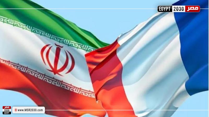 علم فرنسا وايران