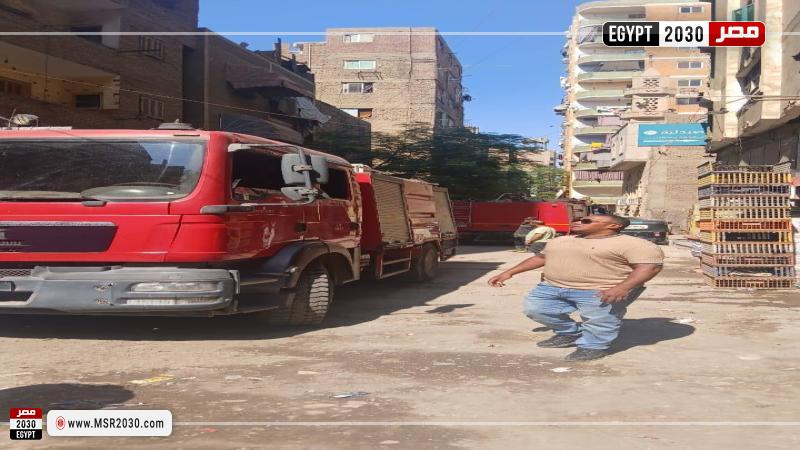 حريق حدائق المعادى