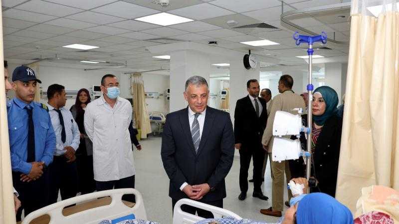محافظ الإسماعيلية يتفقد مستشفى القنطرة شرق المركزي والمركز التكنولوجي بالوحدة المحلية