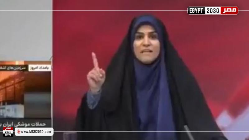 لحظة قصف التلفزيون الإيراني