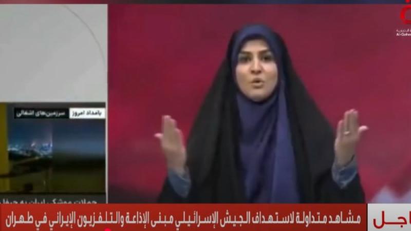 المذيعة فرت مسرعة على الهواء