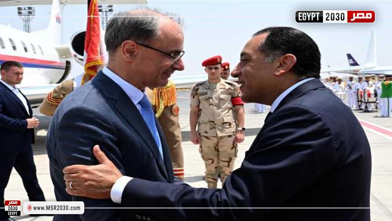 رئيس الوزراء يستقبل نظيره الصربي