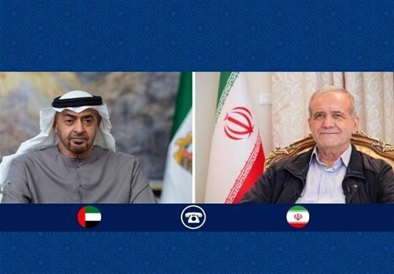 الرئيس الايراني ونظيره الاماراتي