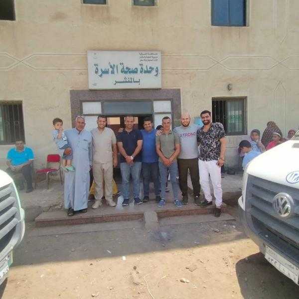 قافلة المنشر بأولاد صقر بمحافظة الشرقية تقدم الخدمة لأكثر من ١٦٠٠ مريض