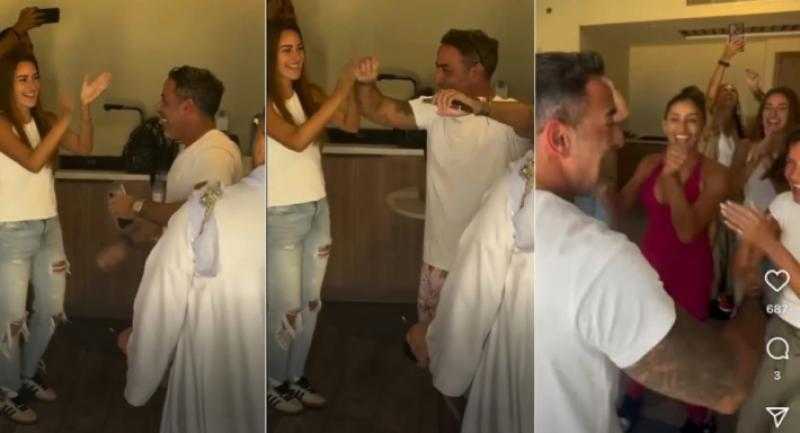 رقصة على المزمار والطبلة ... أول ظهور لأمينة خليل بعد حفل زفافها