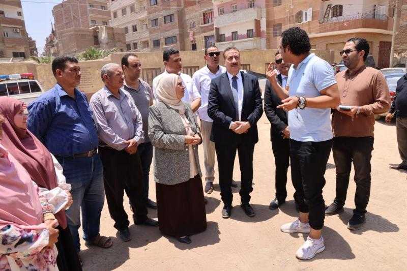محافظ المنوفية يفتتح أعمال تطوير ورفع كفاءة ميدان الخالدين وحديقة الفردوس