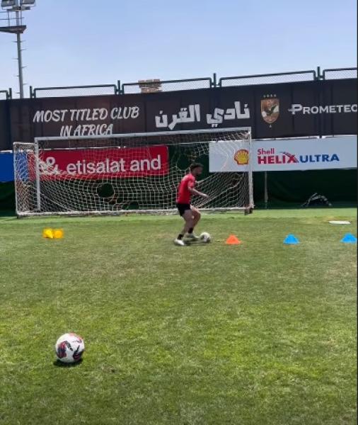 أحمد عبد القادر يخوض تدريبات منفردة في التتش استعداداً للموسم الجديد