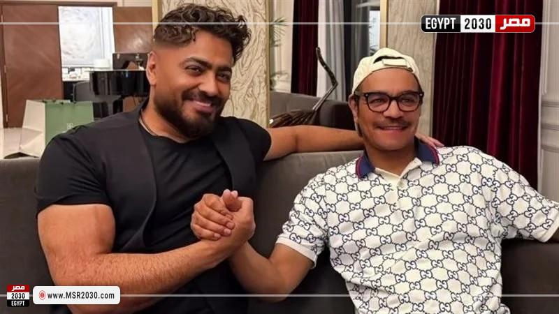 رابح صقر وتامر حسني