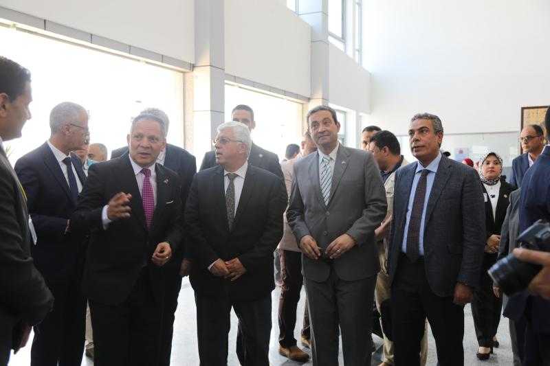 وزير التعليم العالي ومحافظ دمياط ورئيس جامعة دمياط يفتتحون مقر جامعة دمياط الأهلية