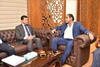 رئيس جامعة بورسعيد يستقبل وزير الشباب والرياضة في رحاب الجامعة