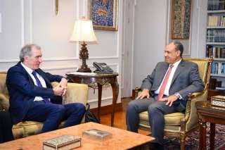 وزير الخارجية يستقبل الممثل الخاص للاتحاد الأوروبي لعملية السلام في الشرق الأوسط