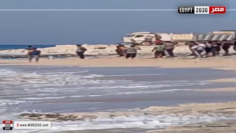 حادث غرق بقرية سياحية على طريق مطروح