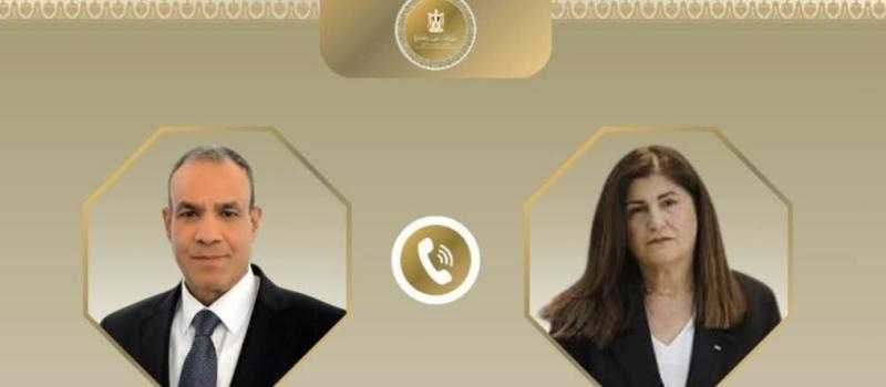 وزير الخارجية يستعرض مع نظيرته الفلسطينية جهود مصر لوقف إطلاق النار بغزة