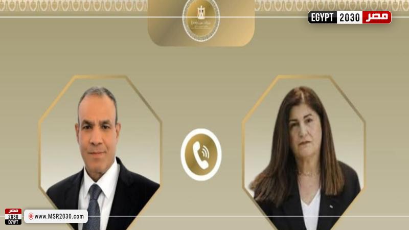 عبد العاطي ونظيرته الفلسطينية