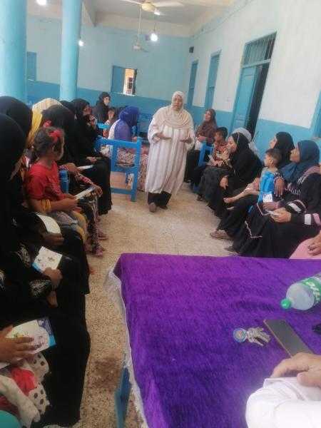 جهود مكثفة لوحدة السكان بأرمنت والمجلس القومى للسكان بالمرحلة الثانية من الخطة العاجلة بقرية الرياينة بمركز أرمنت