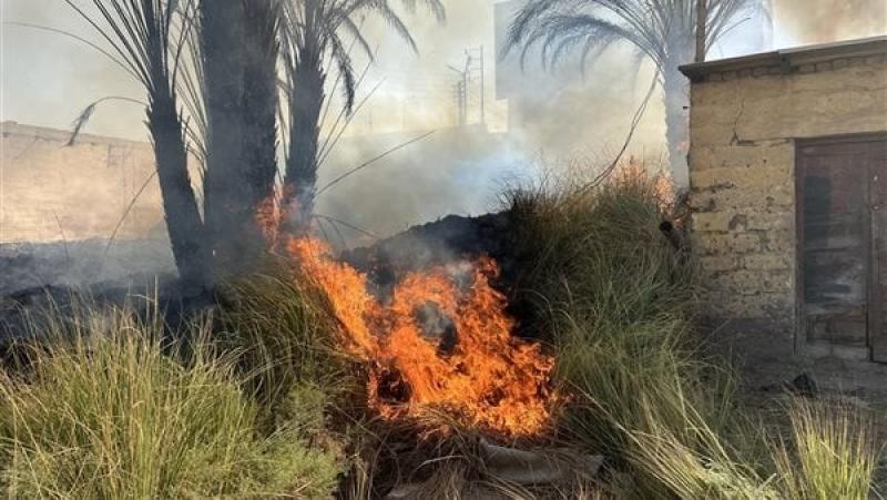 حريق يلتهم منزلين في دشنا بقنا دون إصابات