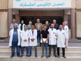 وكيل وزارة الصحة بالشرقية يتابع سير العمل بالمعمل الإقليمي المشترك بالزقازيق استعداداً للكشف الطبي على مرشحي مجلس الشيوخ ٢٠٢٥