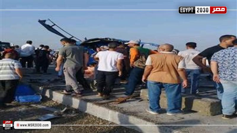 حادث تصادم على الطريق الإقليمي بالمنوفية