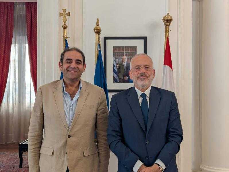 رئيس جامعة بورسعيد يبحث مع سفير اليونان بالقاهرة آفاق التعاون الأكاديمي مع الجامعات اليونانية