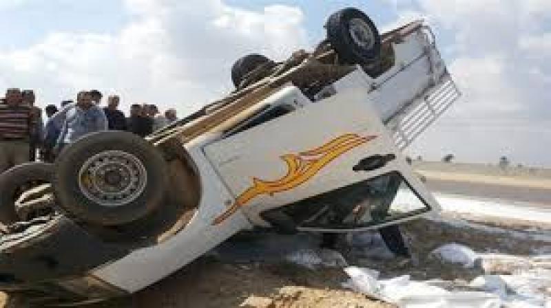 انقلاب سيارة ربع نقل 