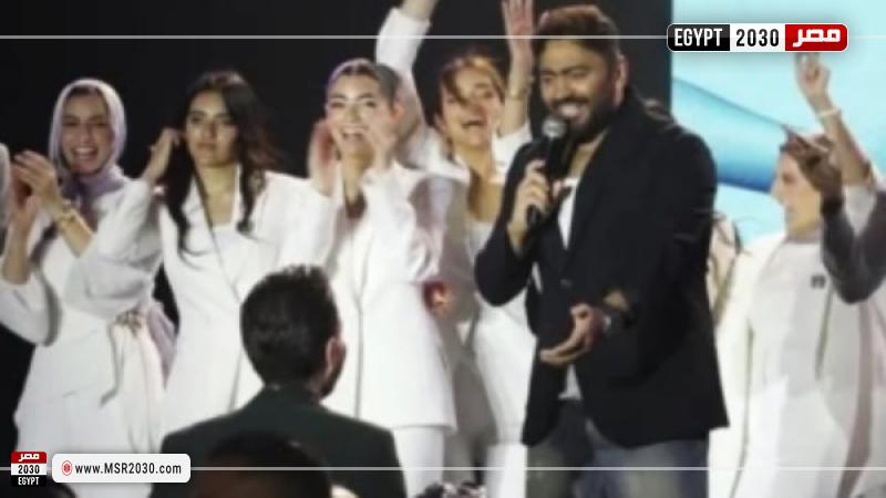 تامر حسني وليلى زاهر
