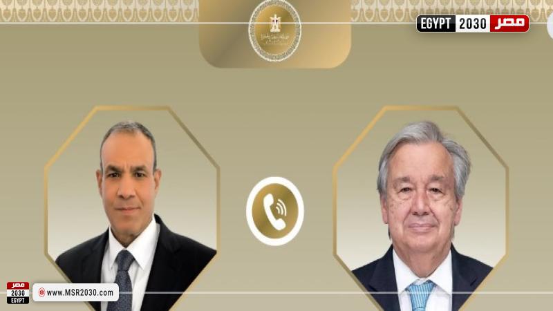 وزير الخارجية والأمين العام للأمم المتحدة