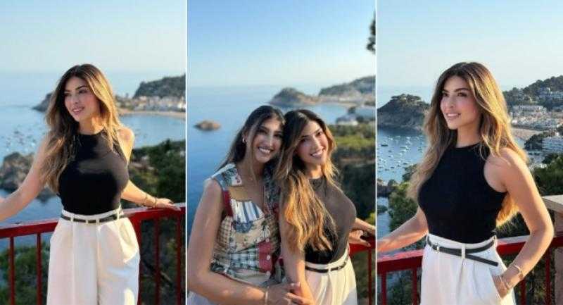 ميرنا جميل برفقة شقيقتها ساندرا في أحدث جلسة تصوير من إسبانيا