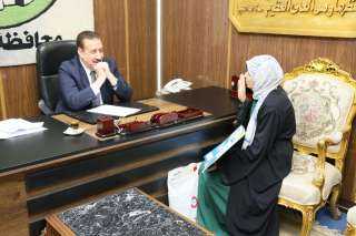 محافظ المنوفية : صرف مساعدة مالية وعينية لحالة إنسانية بقويسنا