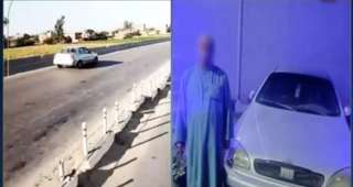 القبض على قائد سيارة ملاكي لسيره عكس الإتجاه أعلى الطريق الإقليمى بالمنوفية