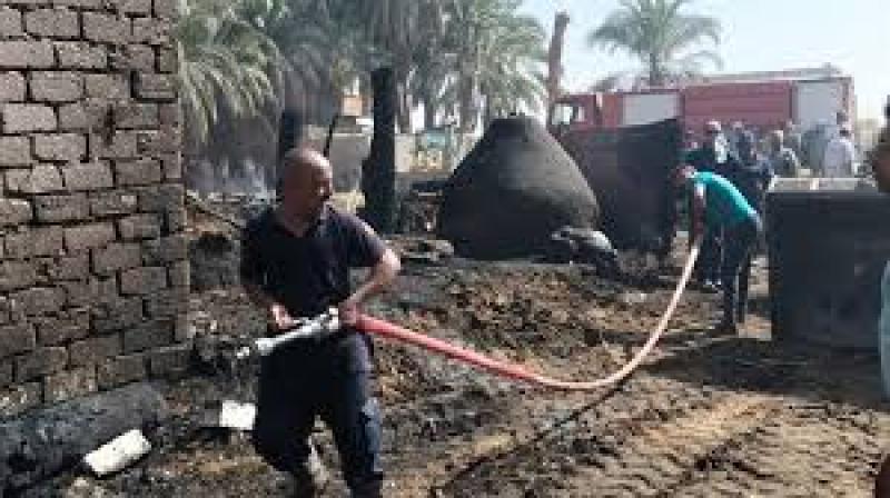 حريق حظائر ماشية 