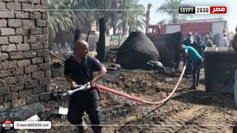 حريق حظائر ماشية
