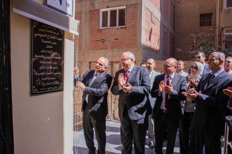 رئيس جامعة طنطا يفتتح أعمال تطوير ورفع كفاءة عدد من المنشآت التعليمية بكلية التجارة