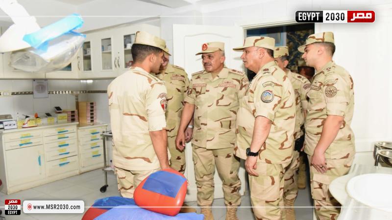 رئيس أركان القوات المسلحة يتفقد المنظومة التعليمية بمعهد ضباط الصف المعلمين