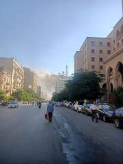 الحماية المدنية تنقذ 4 موظفين من داخل سنترال رمسيس