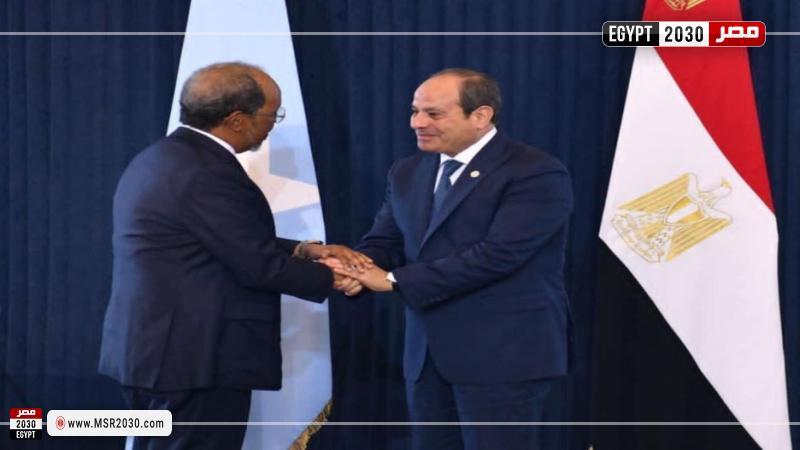 الرئيس السيسي ونظيره الصومالي