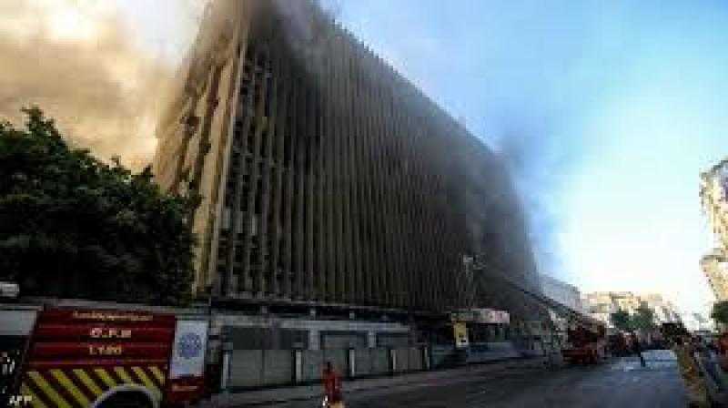الحصر المبدئى : 4 متوفين و40 مصاباً حتى الآن فى حريق سنترال رمسيس