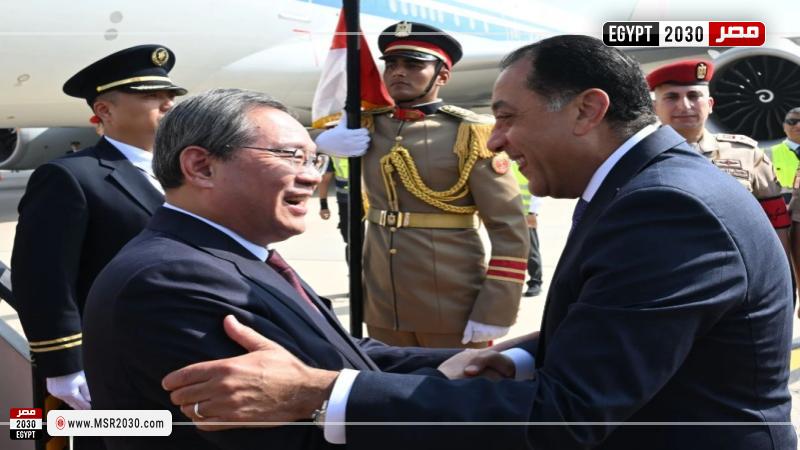 رئيس الوزراء يستقبل رئيس مجلس الدولة الصيني