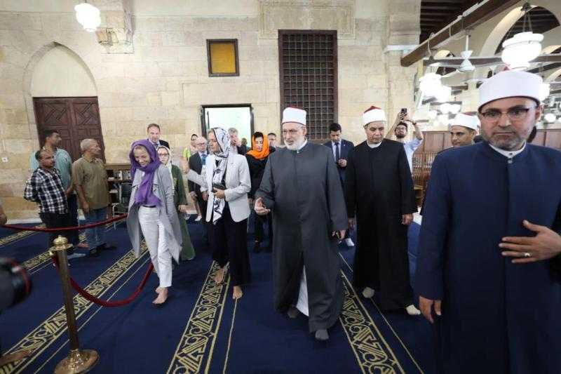 وكيل الأزهر يستقبل وفد سفراء وممثلي دول الاتحاد الأوروبي بالجامع الأزهر