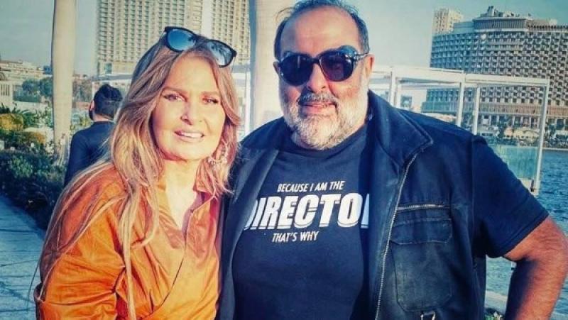 يسرا والمخرج سامح عبدالعزيز 