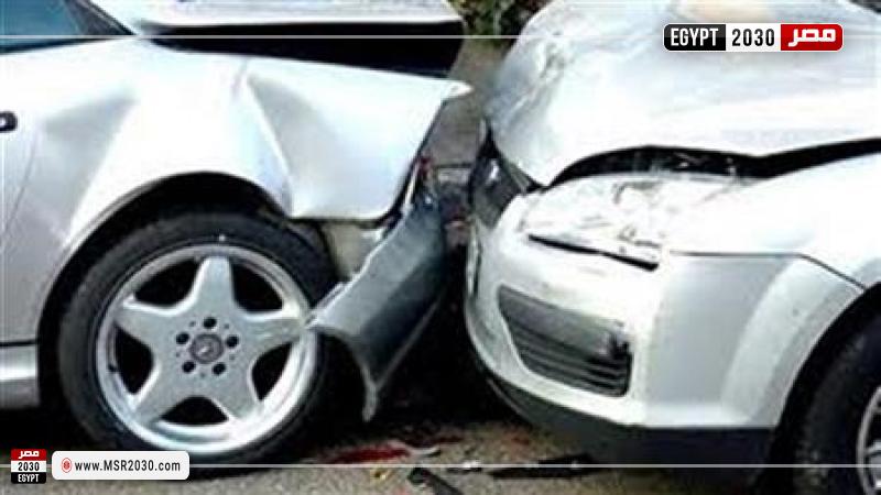 حادث تصادم سيارتين