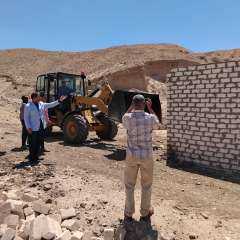 استرداد ٤ حالات غير مستوفاة لشروط التقنين وإزالة عدد ٦ حالات متغيرات مكانية بمدينة الطود بالأقصر