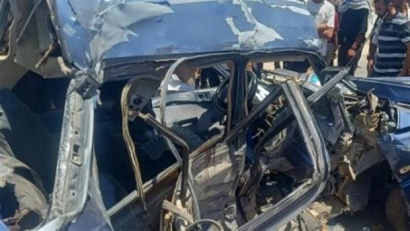 مصرع شخصين وإصابة 3 آخرين في حادث تصادم بطريق العدوة – الفيوم الزراعي