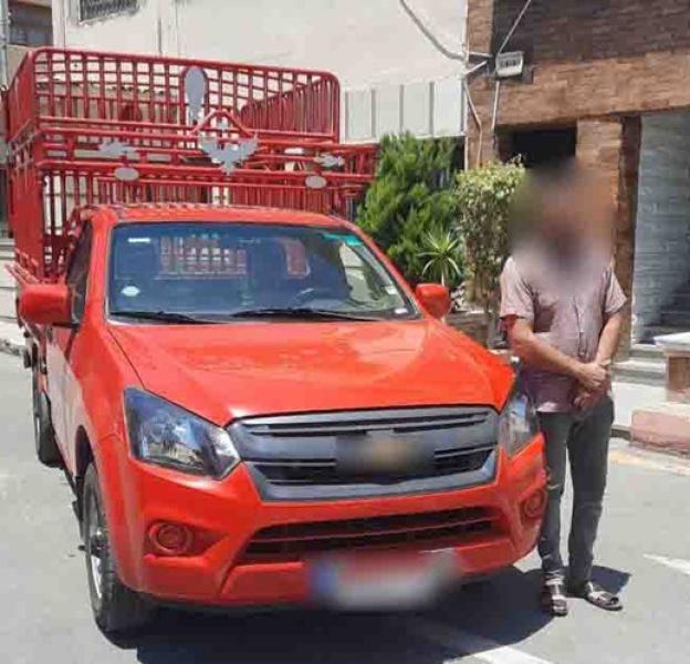 ضبط قائد سيارة ربع نقل نفذ تصرفا متهورا أثناء القيادة بالبحيرة
