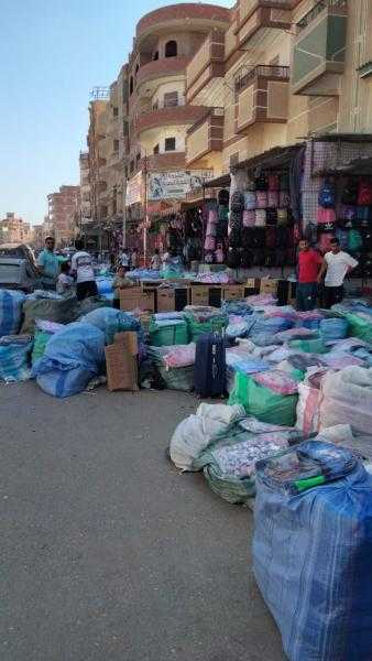 نشاطً مكثفً بمركز ومدينة القنطرة غرب بالإسماعيلية لرفع الإشغالات وإزالة التعديات على حرم الطريق