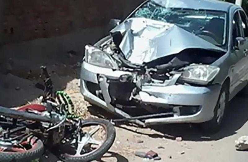 إصابة 5 أشخاص بينهم 3 أطفال في حادث تصادم بطريق الرياح بالقنطرة غرب