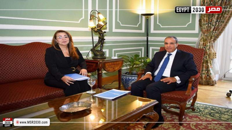 وزير الخارجية يستقبل المديرة التنفيذية لمكتب الأمم المتحدة