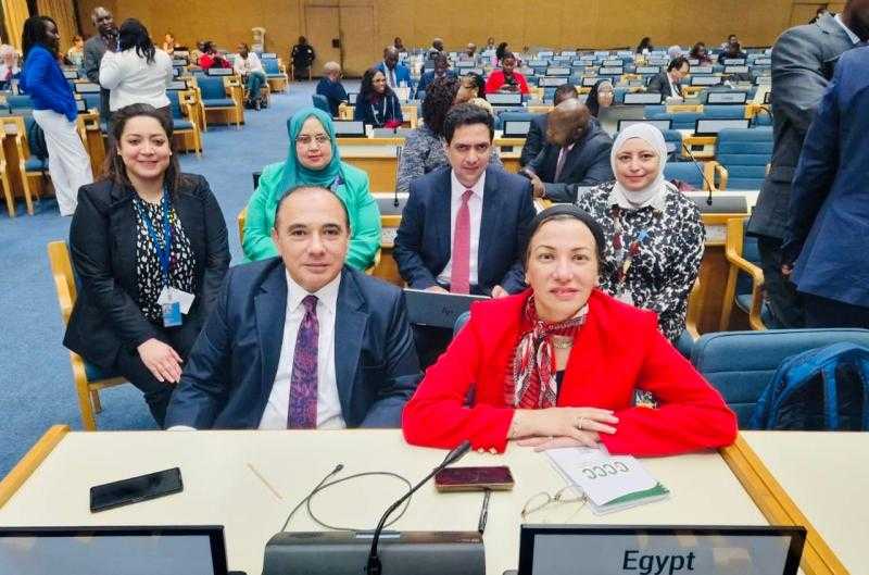وزيرة البيئة تلقى كلمة تشيد فيها بمسيرة أفريقيا البيئية في مواجهة التحديات البيئية